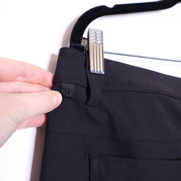 LULULEMON ABC Pant Classic Black Warpstreme Stretch 5 Pocket Casual Men's 36 - Picture 7 of 11